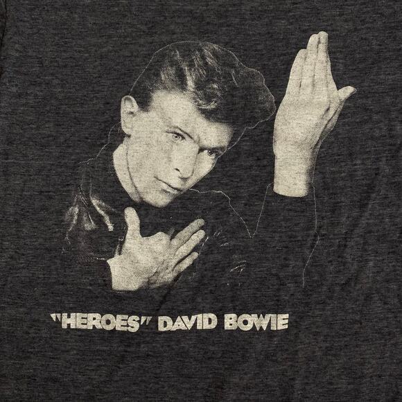 David Bowie Heroes Graphic Tee Shirt Small - Picture 2 of 2